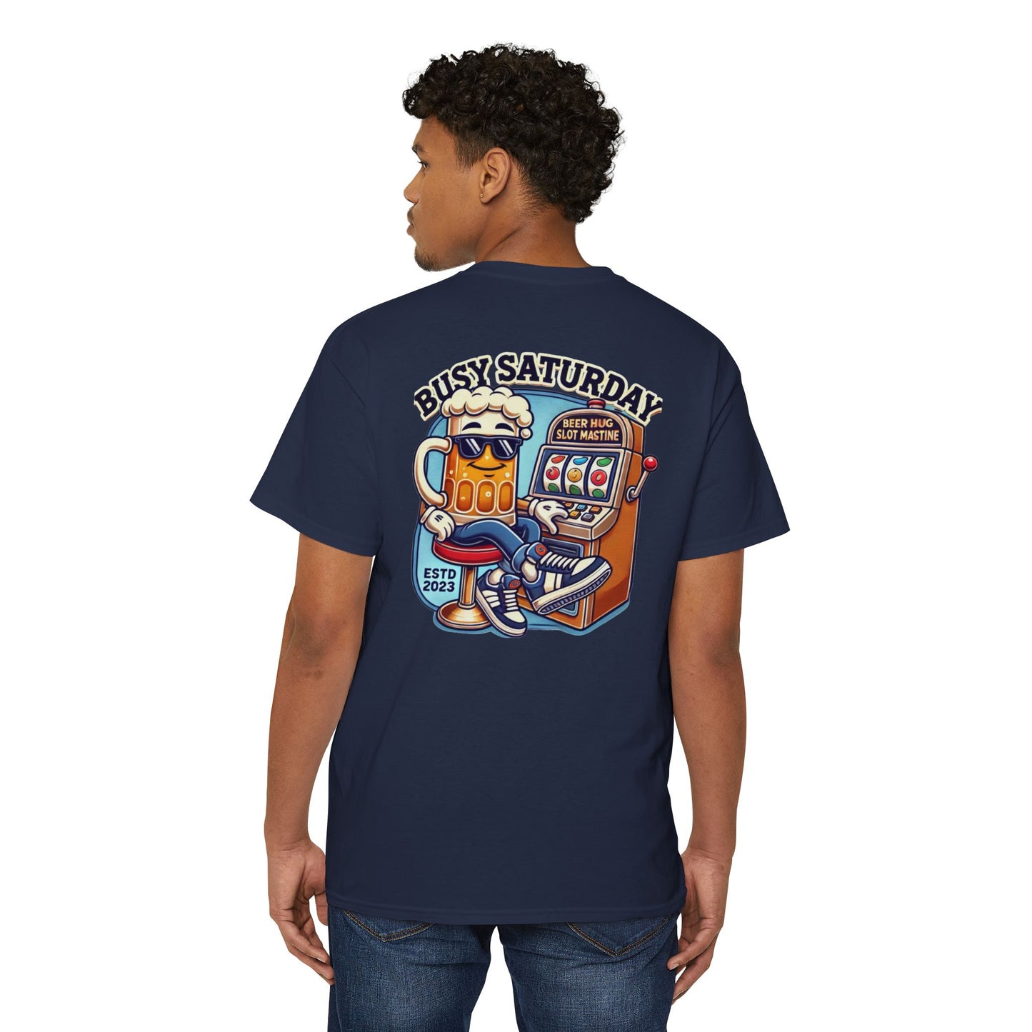 Busy Saturday Heavy Cotton Pocket Tee -