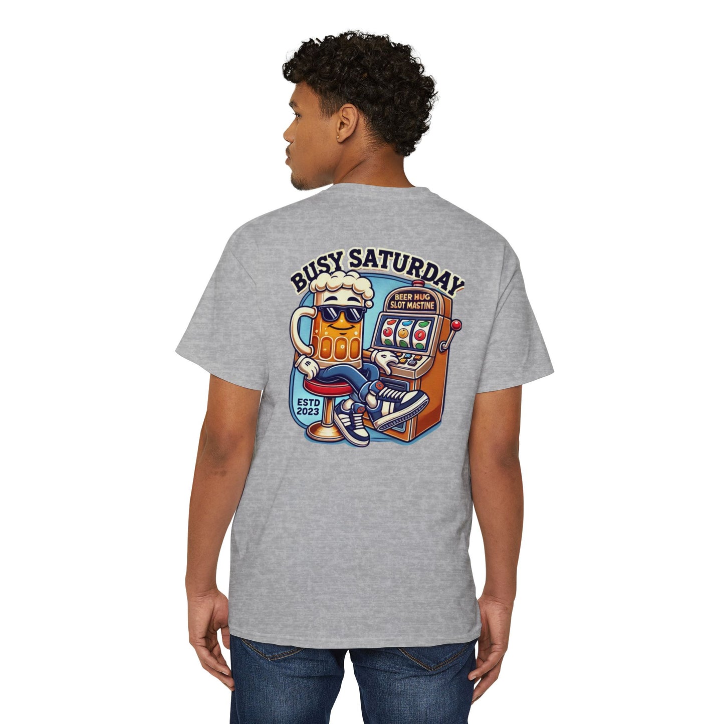Busy Saturday Heavy Cotton Pocket Tee -
