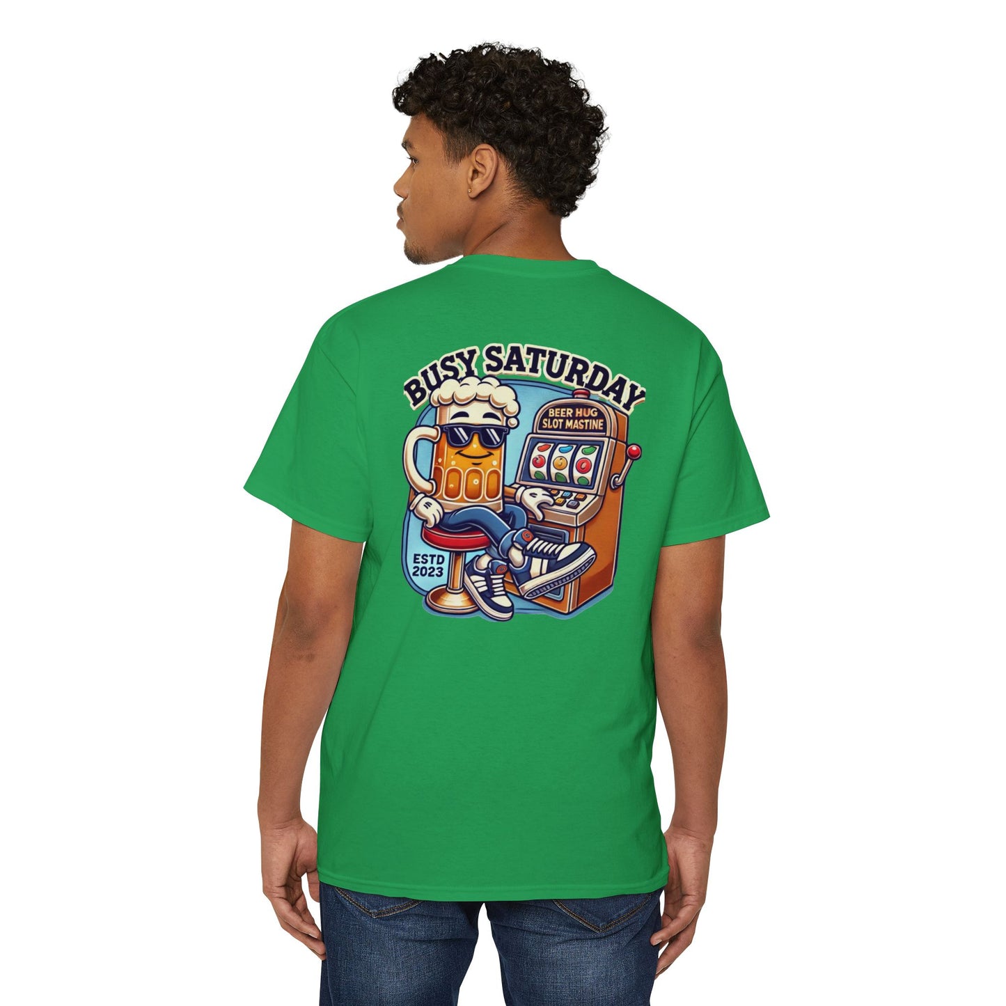 Busy Saturday Heavy Cotton Pocket Tee -