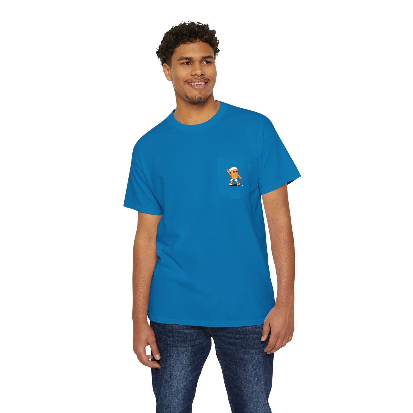 Busy Saturday Heavy Cotton Pocket Tee -