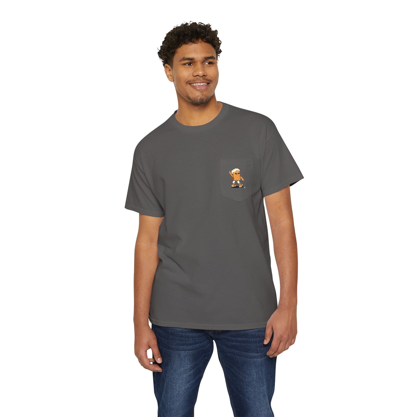Busy Saturday Heavy Cotton Pocket Tee -